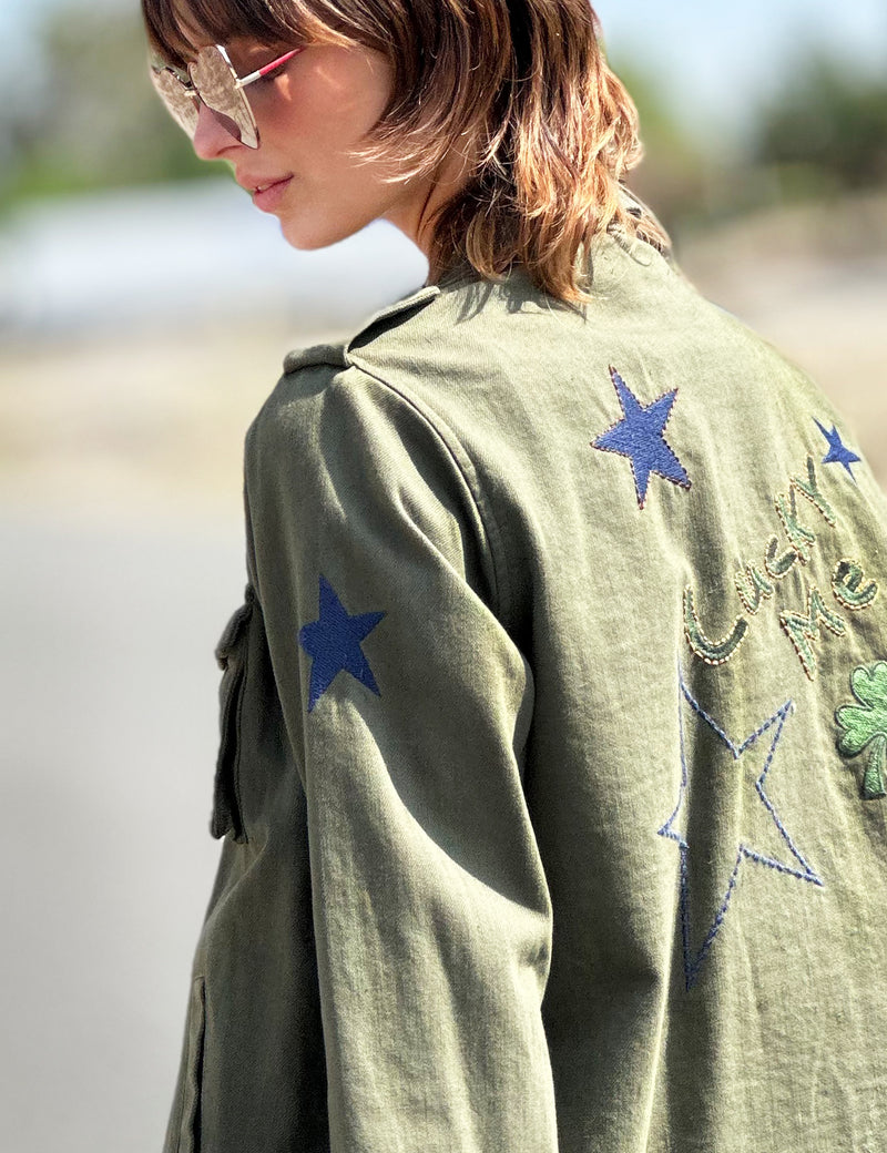 Lucky Me Embroidered Jacket Side View