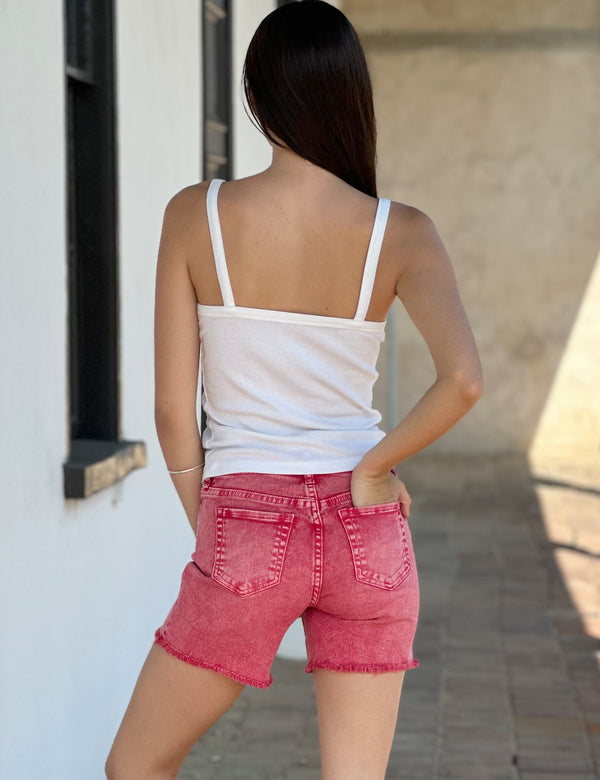 Red Rock Cut Off Shorts Back View