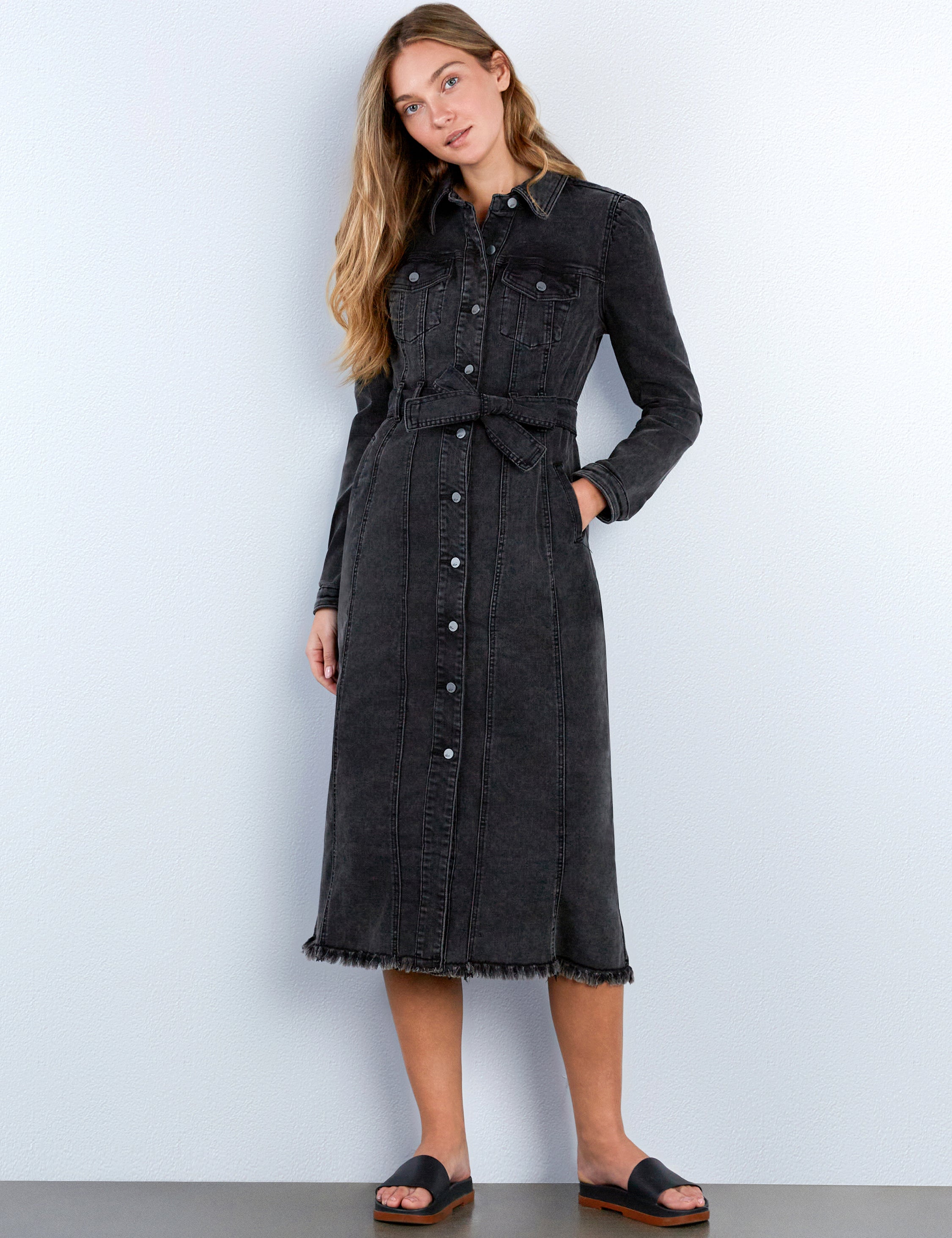 Women's Denim Jacket Dress – Wash Lab – washlabshop