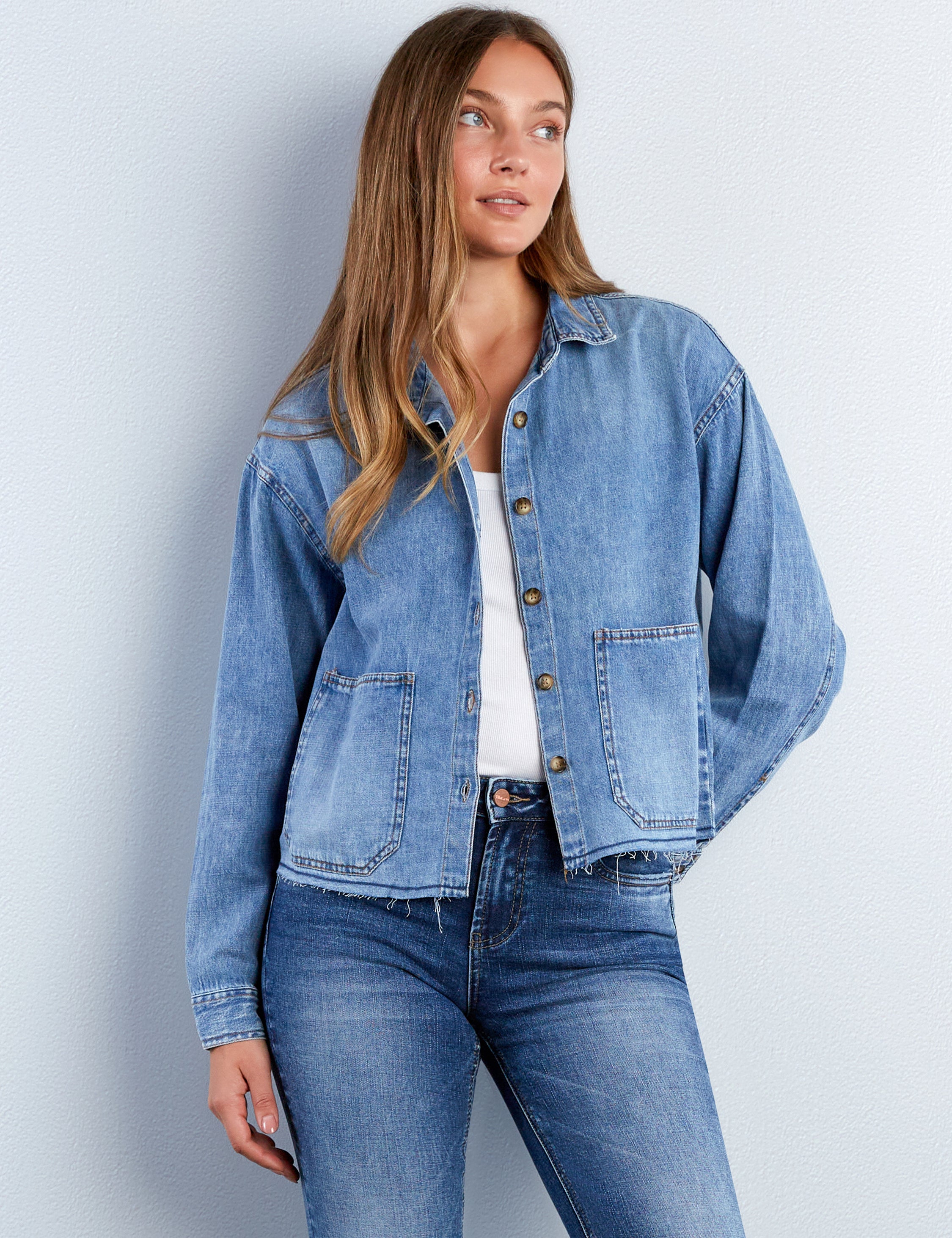 uniform experiment - DAMAGED DENIM JACKET | HBX - Globally