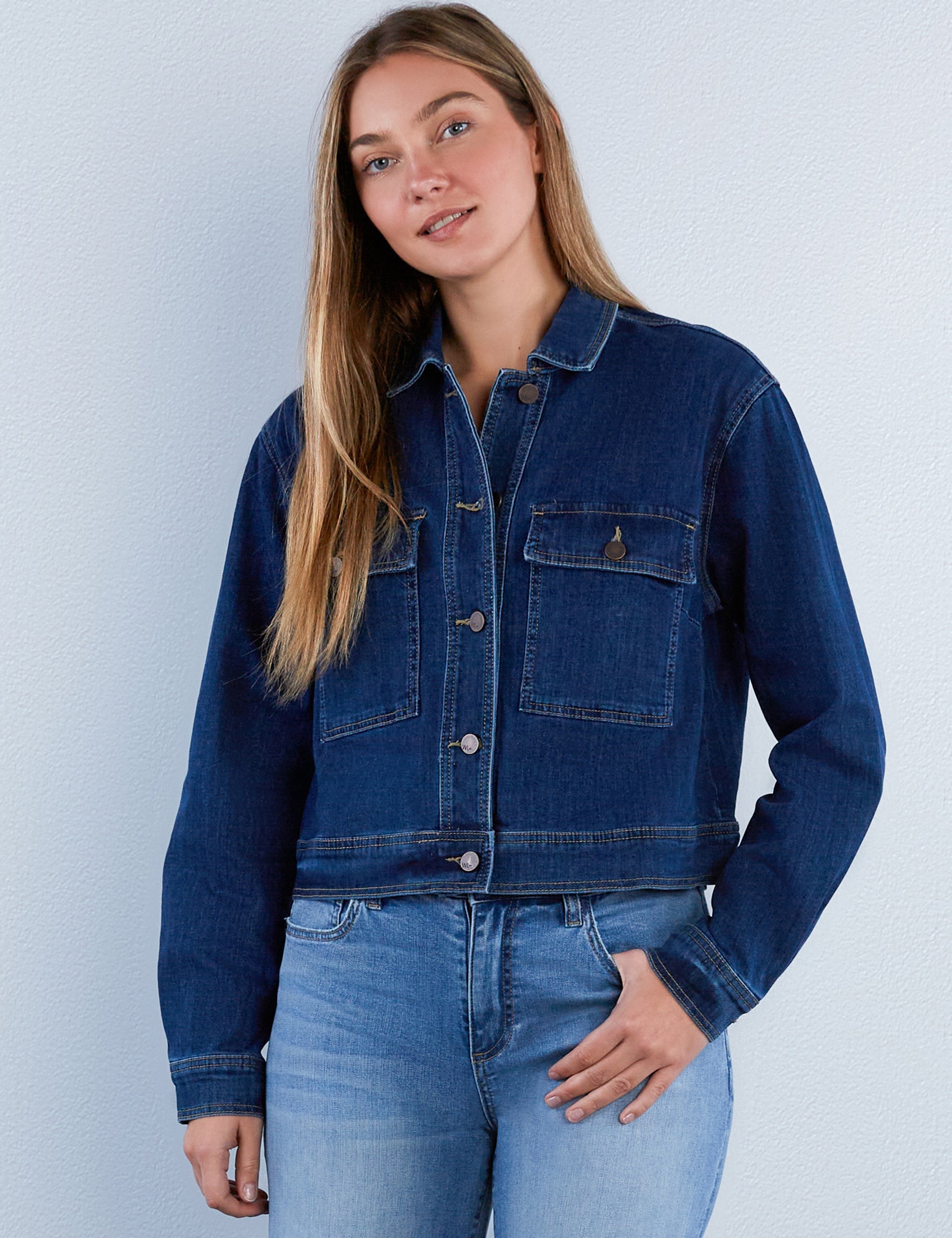 Anaise Cropped Denim Jacket – washlabshop