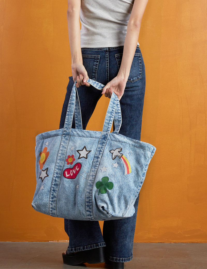 Produktbild von Fritzi Aus Preußen Tote Bag Limited Washed Denim Shopper Washed Purple