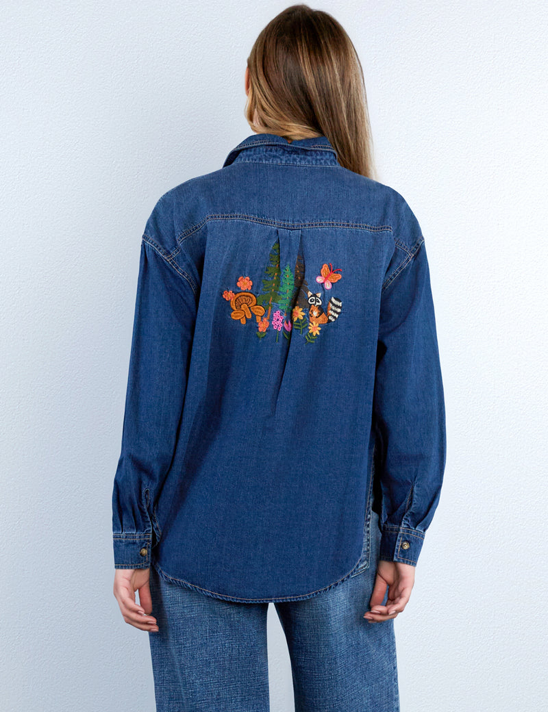 Magical Forest Embroidered Shirt