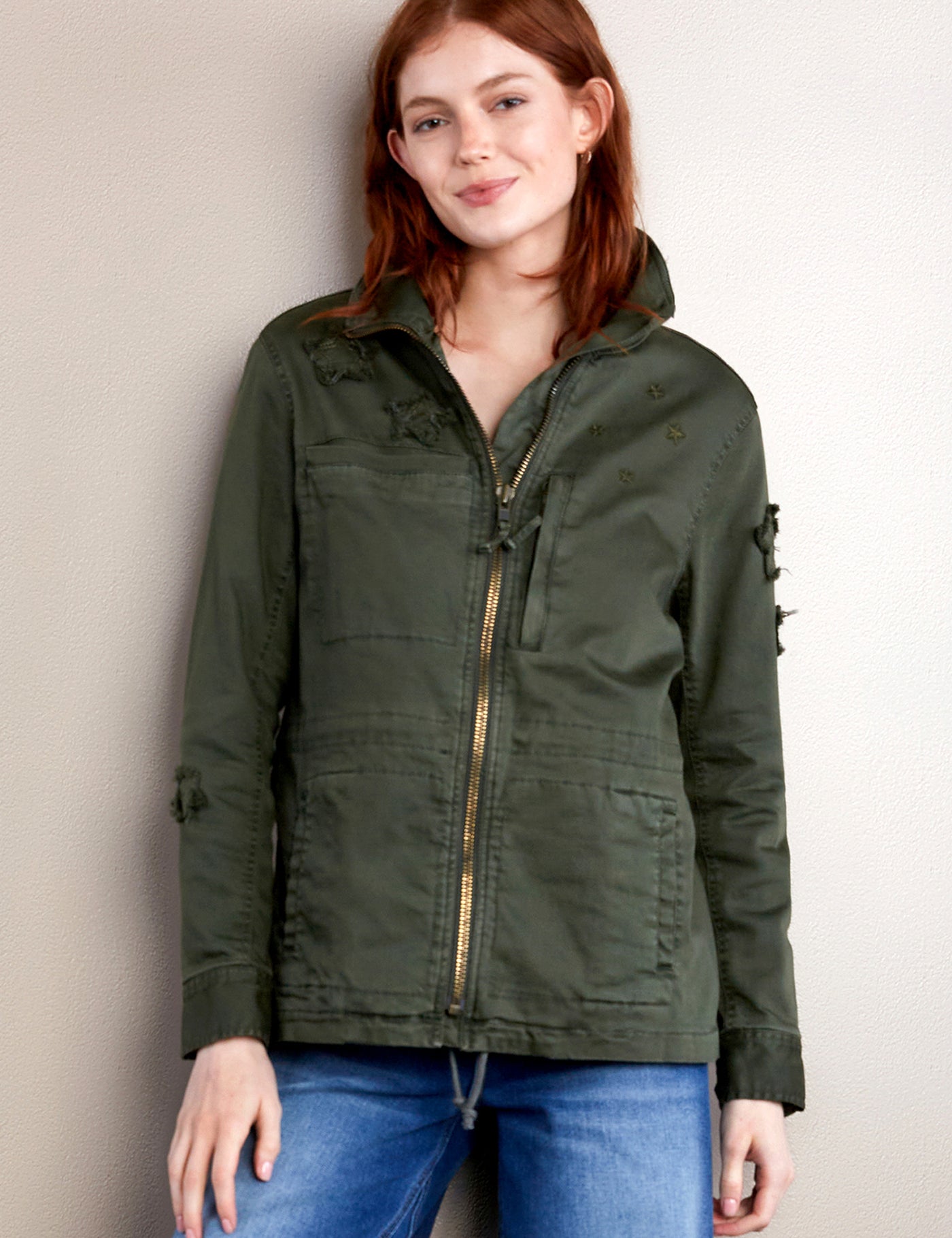 Women's Awesome Butterfly Embroidered Zip Jacket – Wash Lab