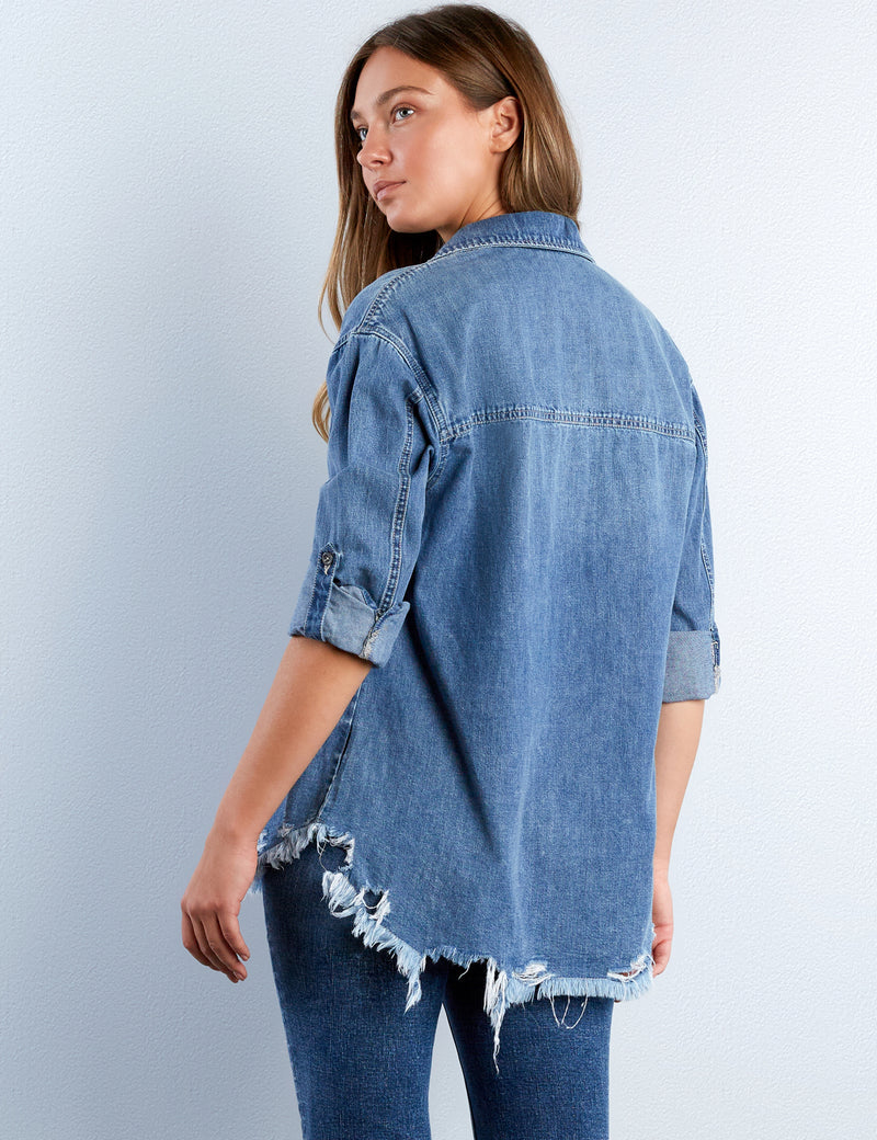 Heart Pocket Denim Shirt