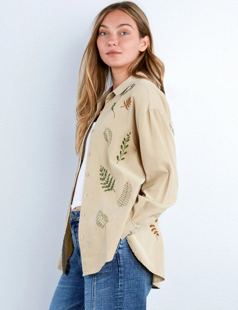 Botany Embroidered Corduroy Shirt