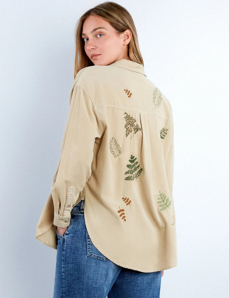 Botany Embroidered Corduroy Shirt