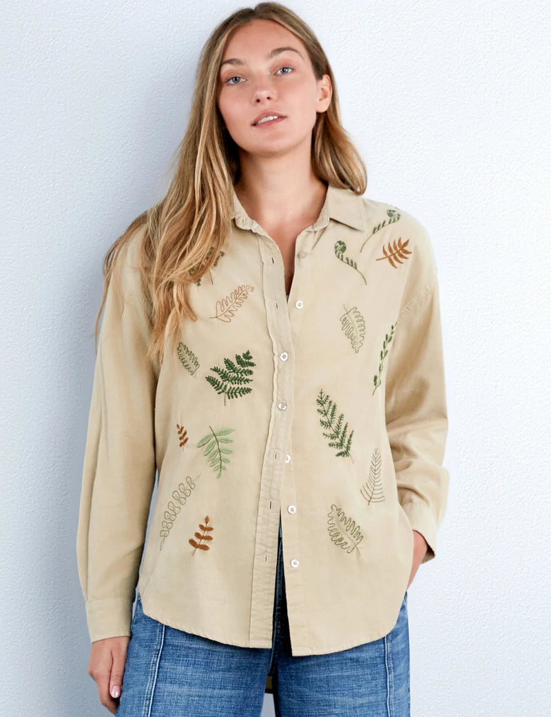 Botany Embroidered Corduroy Shirt