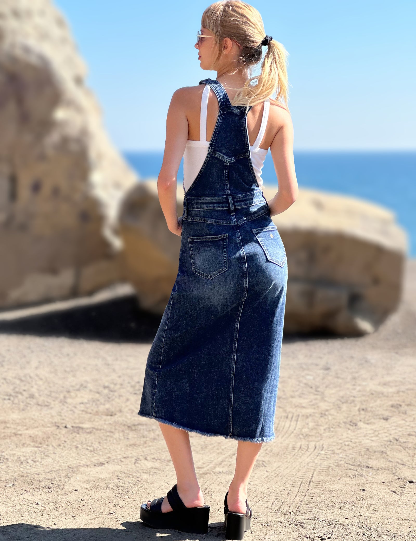 jumper dress blue Blue Denim Jumper Dress | Jess Lea Jumper