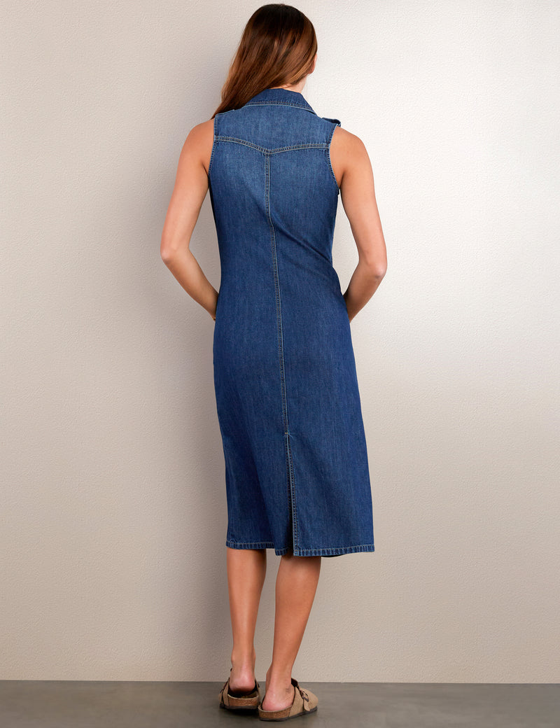 Camp Denim Maxi Shirtdress