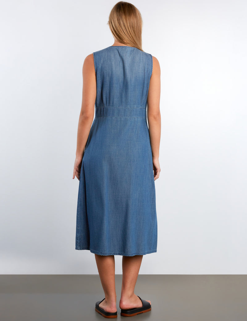 Charlotte Maxi Dress Vintage Denim / XS
