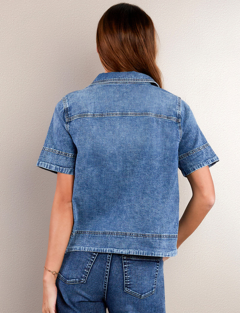 Denim Bowling Shirt