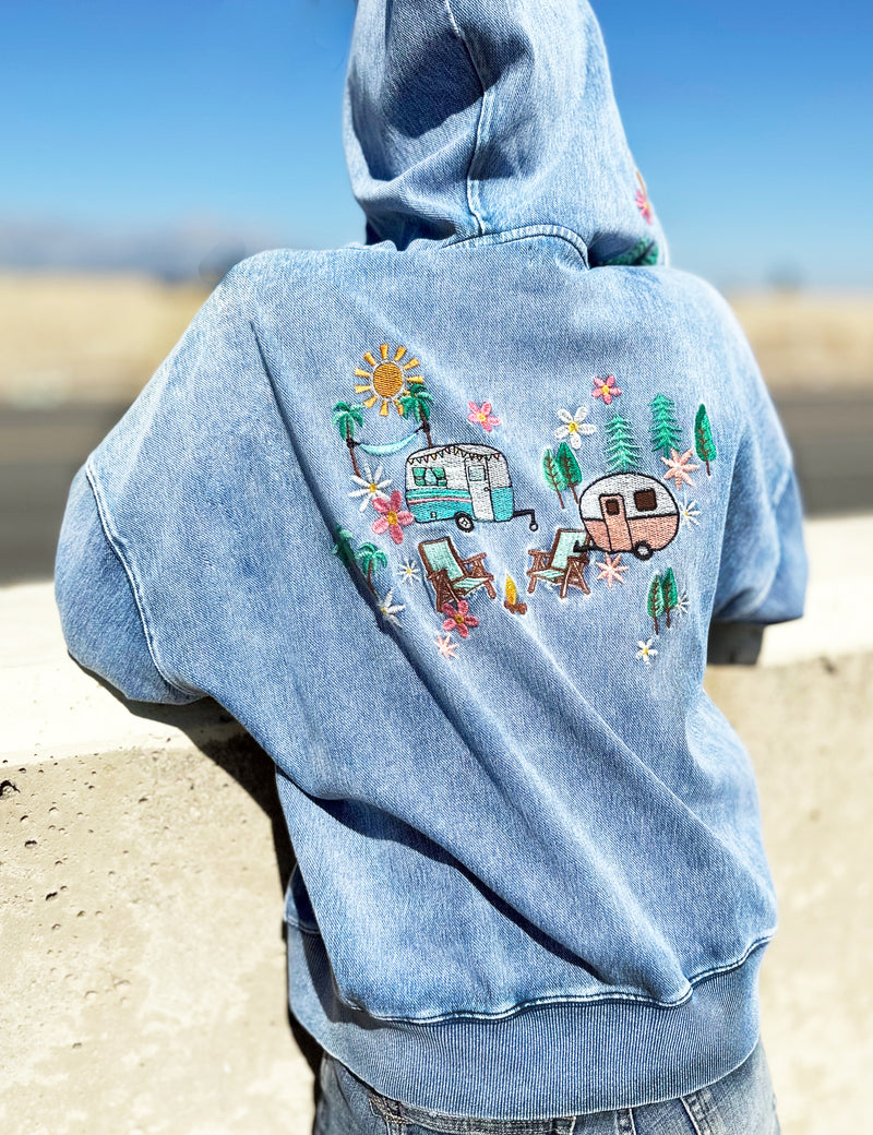 Denim Camper Hoodie – washlabshop - Main Image