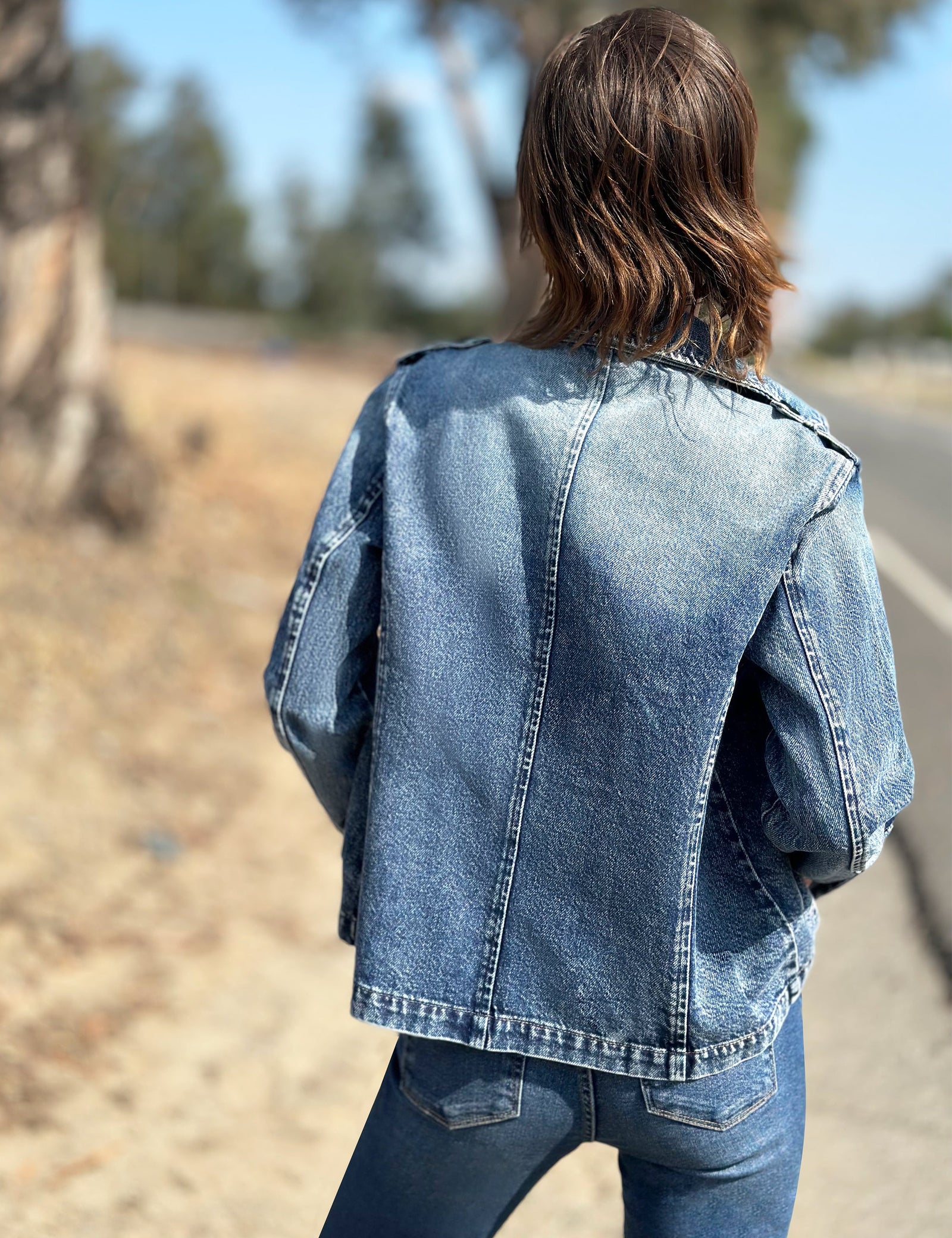 Denim Peacoat – washlabshop