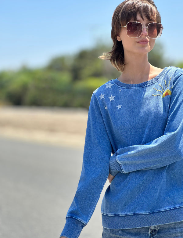 Women's Designer Embroidered Sweatshirt