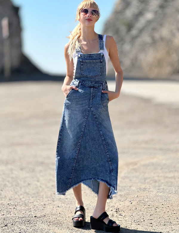 Denim Overall Dresses washlabshop Denim Overall Dresses washlabshop