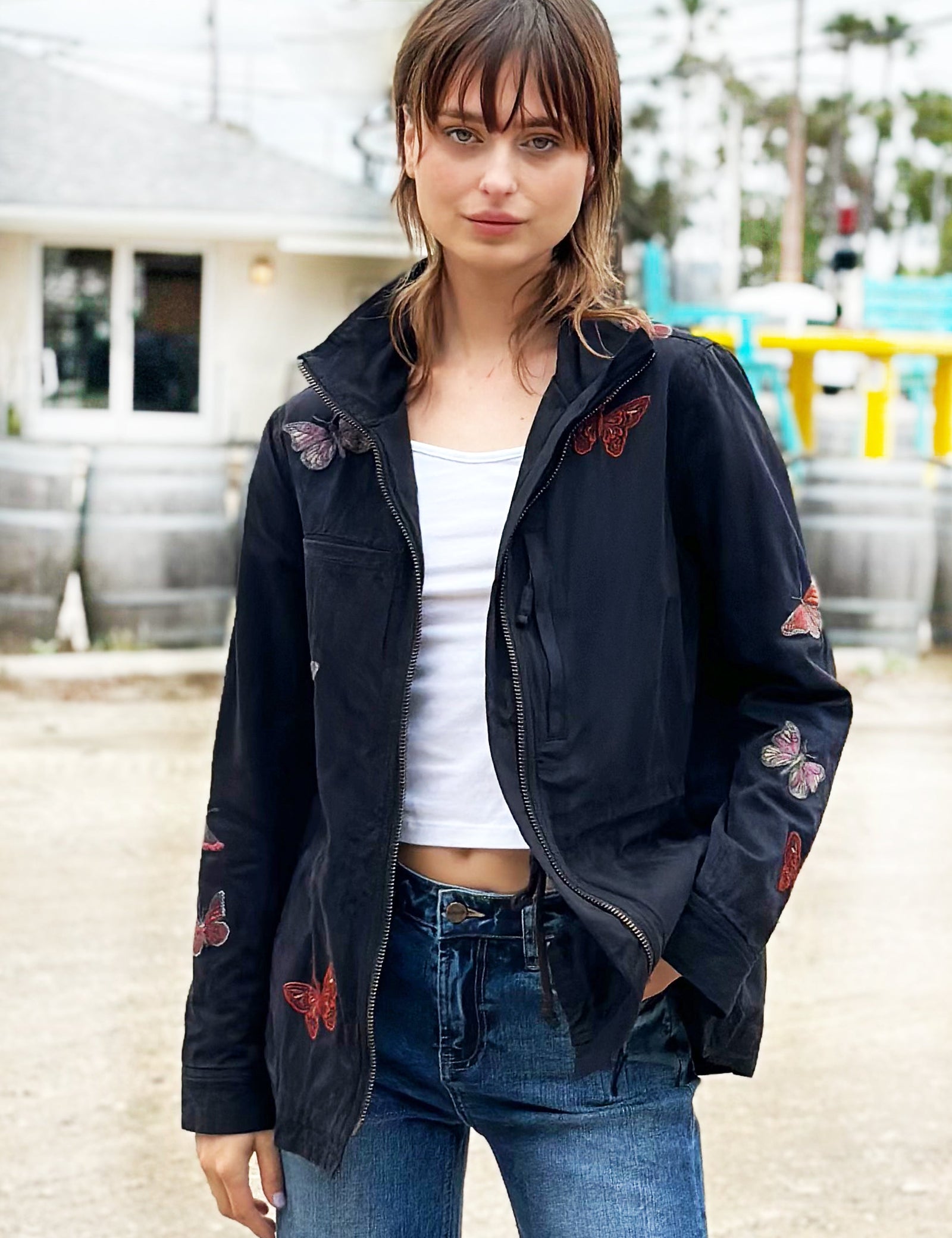 Women's Rider Embroidered Jacket – Wash Lab – washlabshop