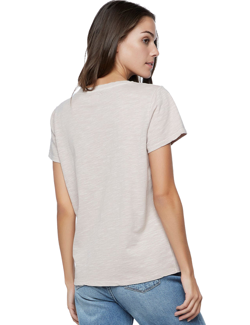 Women's Designer Cotton Slub V-Neck Tee