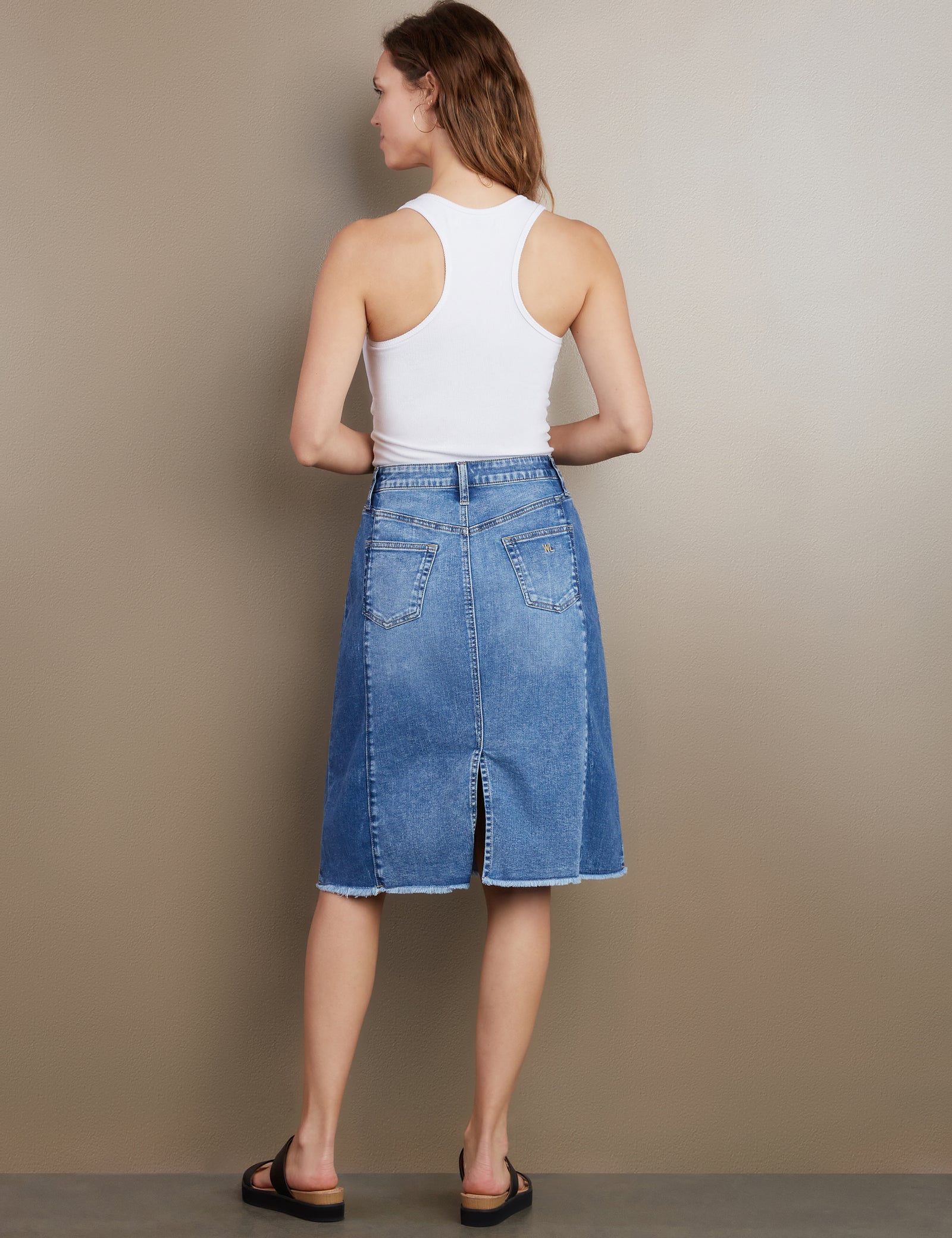 Two-Tone-Short-Jean-Skirt-