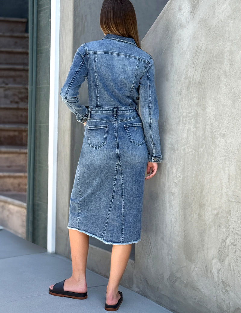 Piece Dyed Denim Dress