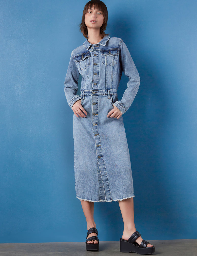 Piece Dyed Denim Dress