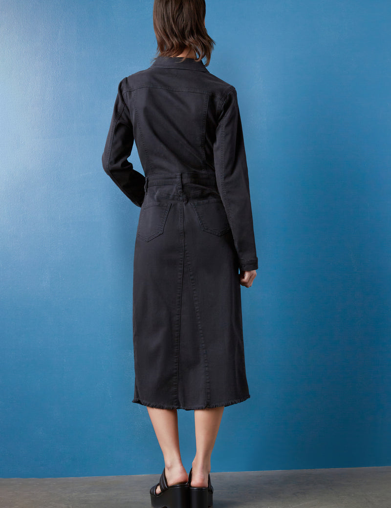 piece dyed denim dress Piece Dyed Denim Dress (Women)