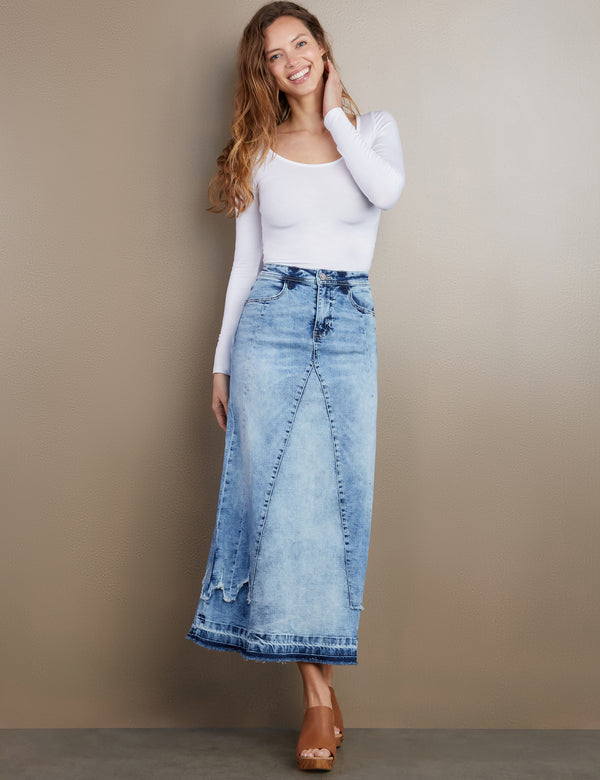 Women's Designer Selma Overlay Maxi Skirt 