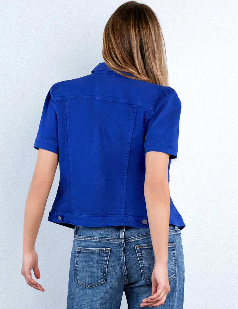 Puff Sleeve Denim Jacket