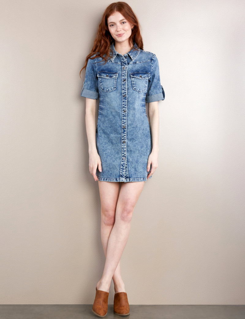 Denim Shirtdress