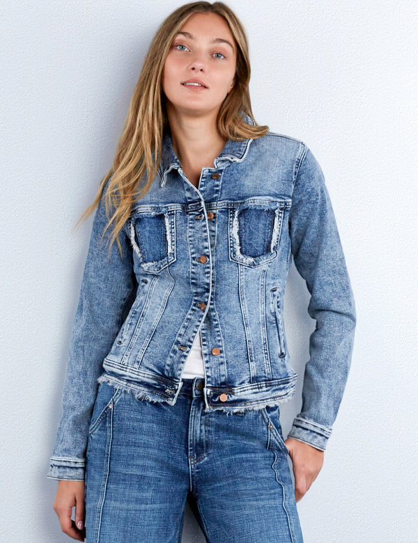 Women's Sammy Everyday Denim Jacket – Wash Lab – washlabshop