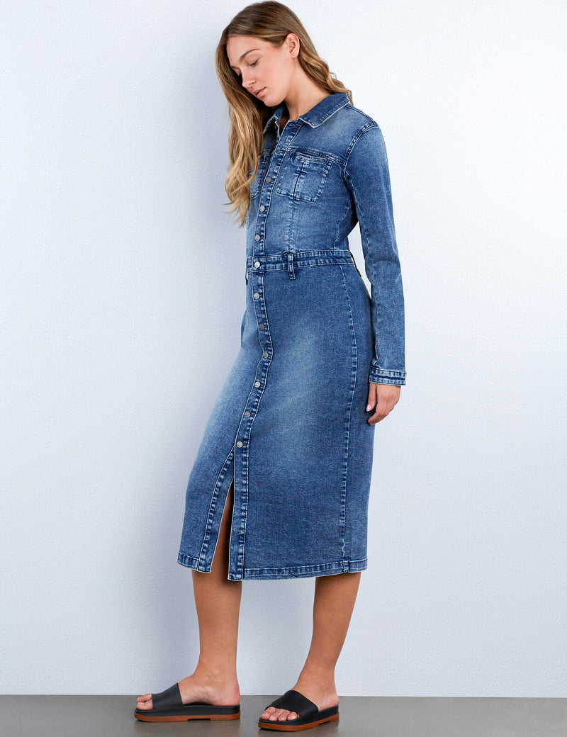 Millie Denim Shirtdress