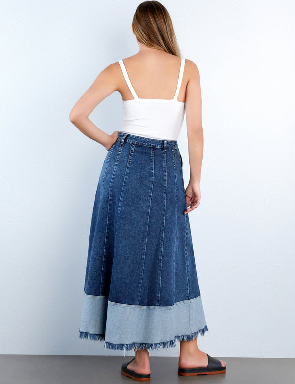 Let's Go Denim Maxi Skirt