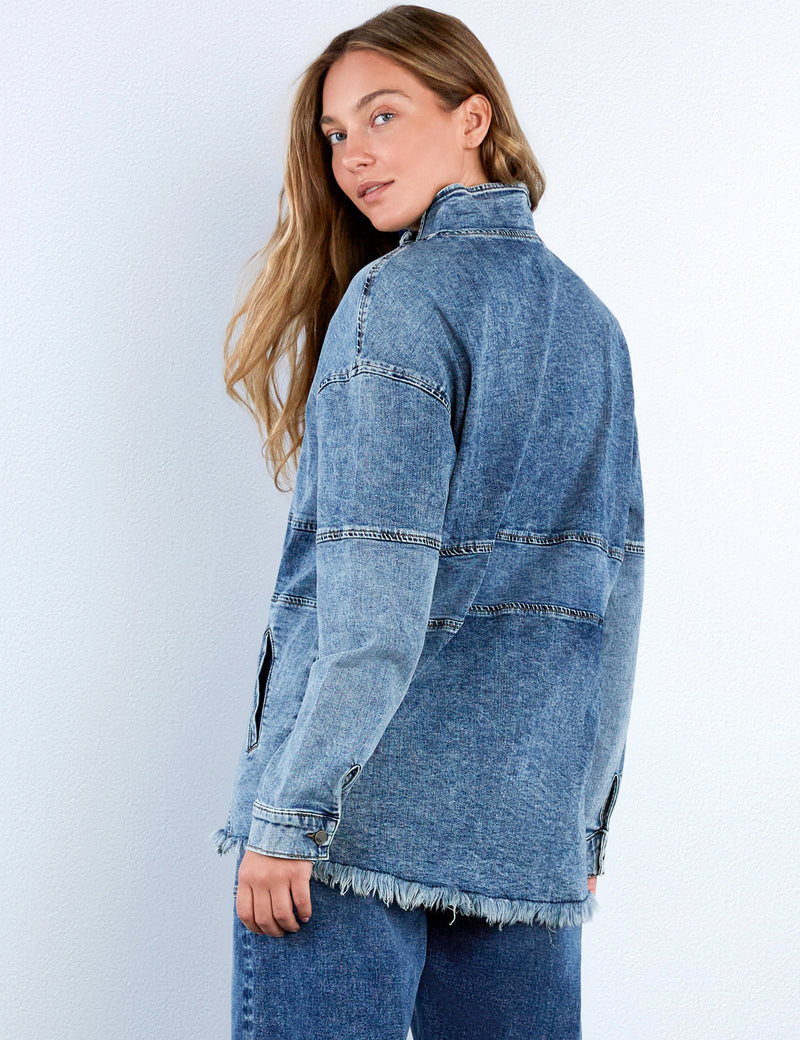 Pop-over Denim Jacket