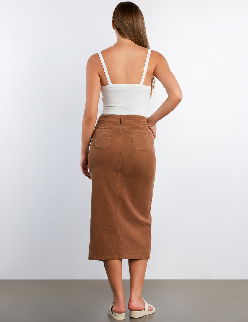 Daily Slit Corduroy Skirt