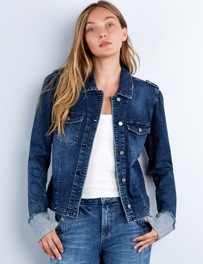 Cuffed Denim Jacket