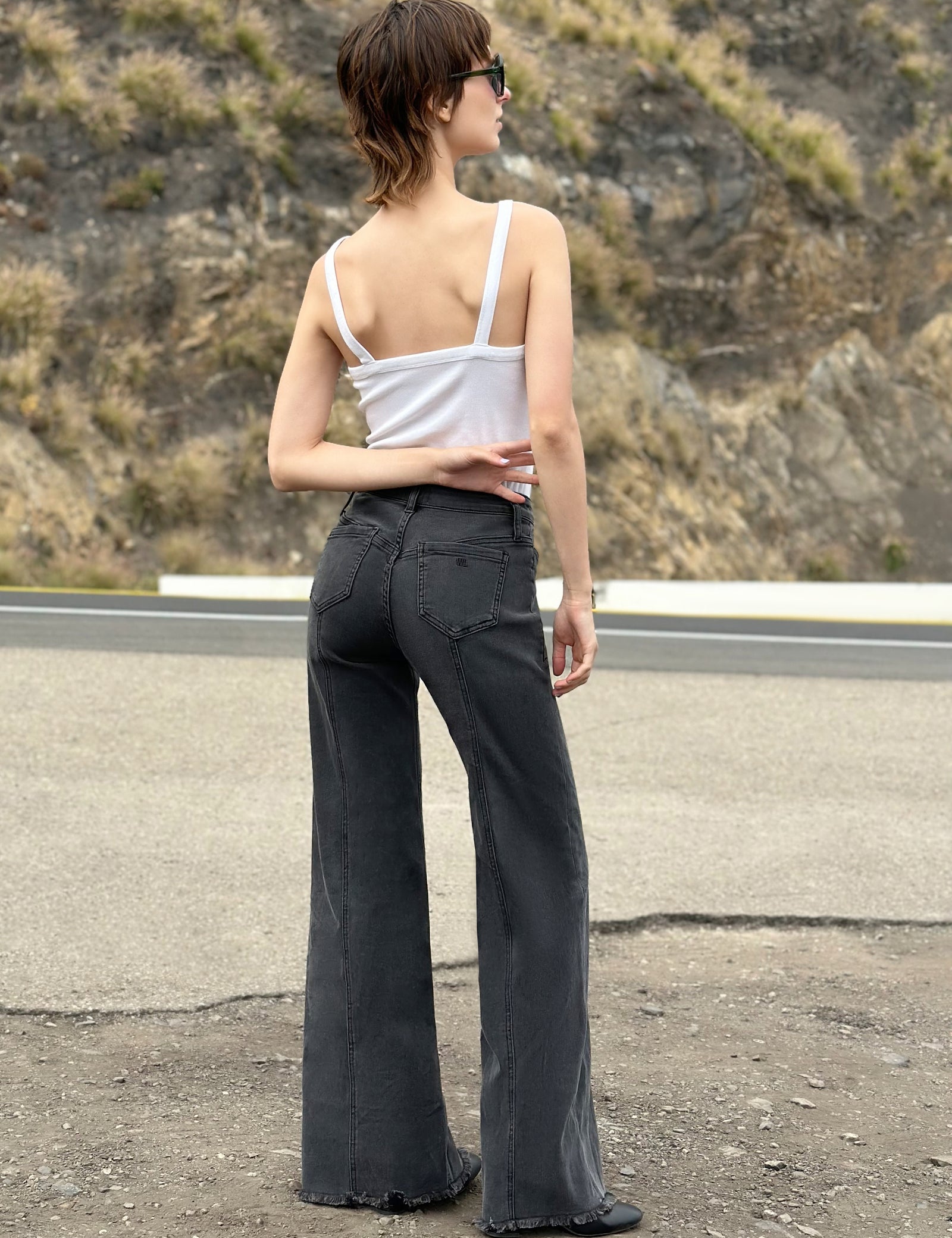 Front Slit Straight Jeans – washlabshop