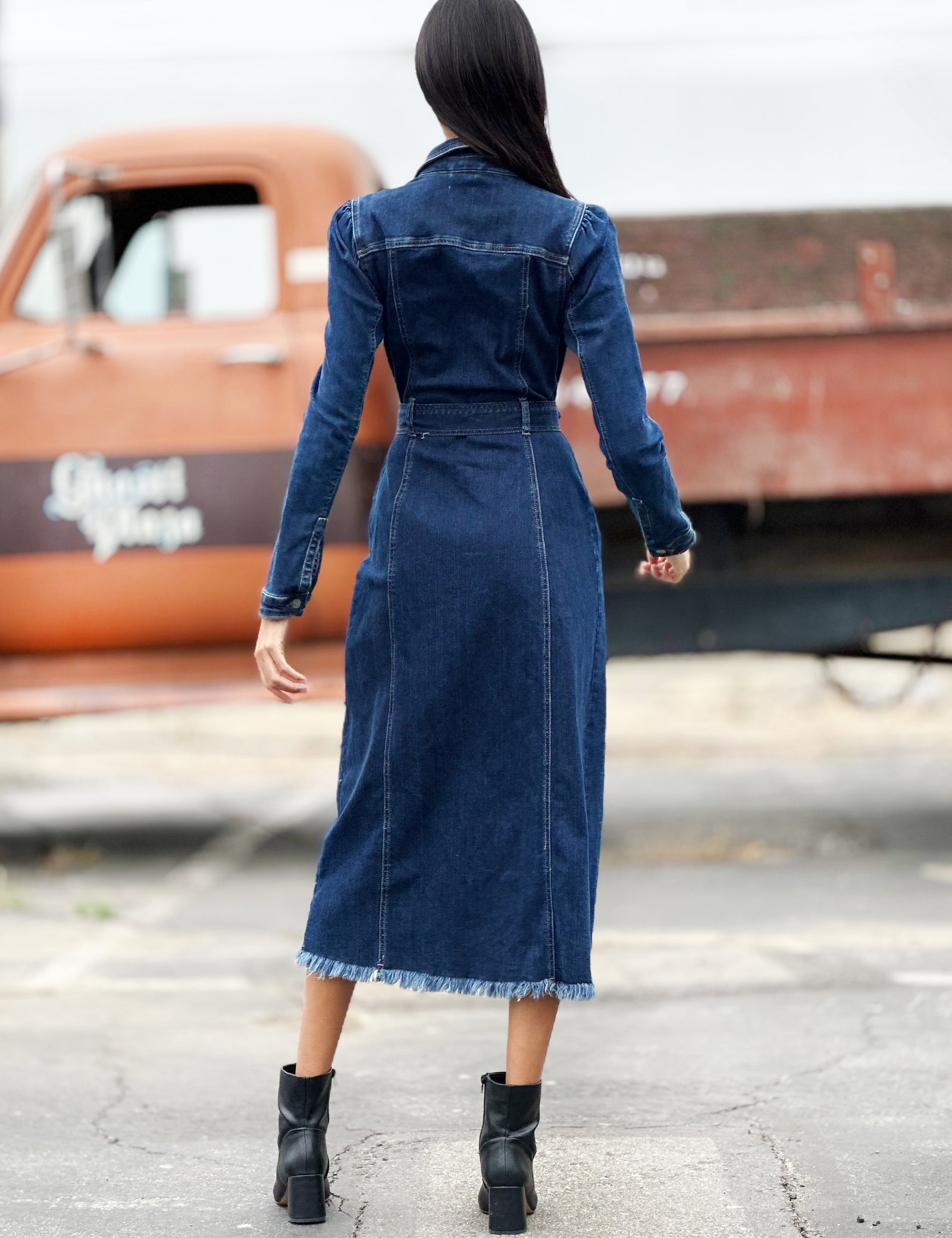Women's Denim Jacket Dress Wash Lab washlabshop Women's Denim Jacket Dress Wash Lab washlabshop