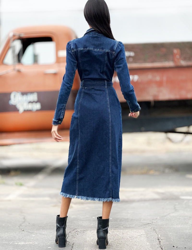 Women's Denim Jacket Dress Wash Lab washlabshop Women's Denim Jacket Dress Wash Lab washlabshop