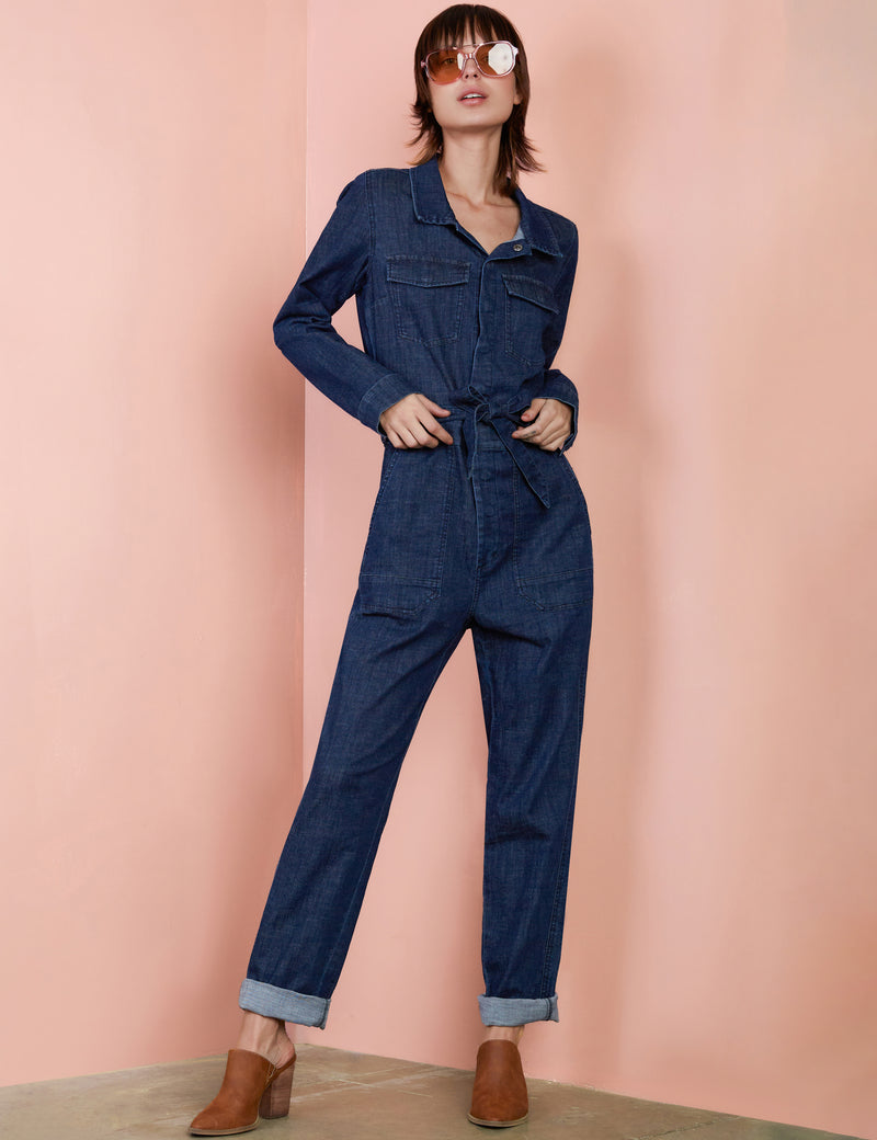 Hi-Bar Denim Jumpsuit