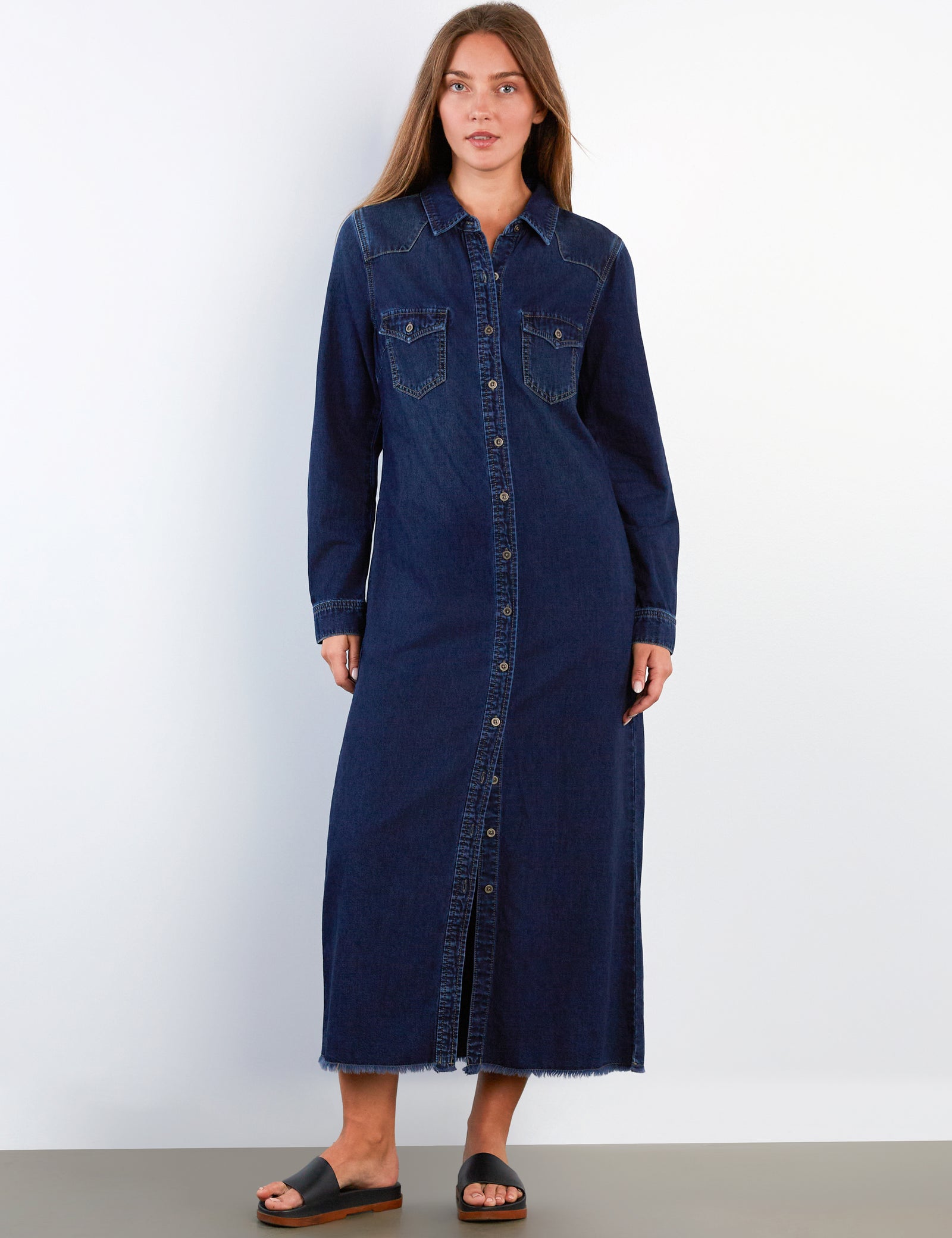 maxi denim shirt dress Women's – Wash Lab – washlabshop 38 Waist 29 Vintage Pink Short Cocktail frenchriviera26 Size:wholesale_XS