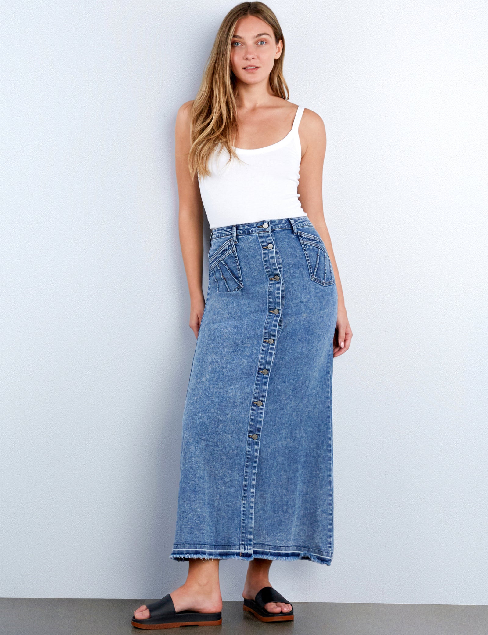 【WONDER WONDER】Prua Surgical Washing Denim Slit Maxi L SK WL2217SRICHBLUE_0897_600x600_c