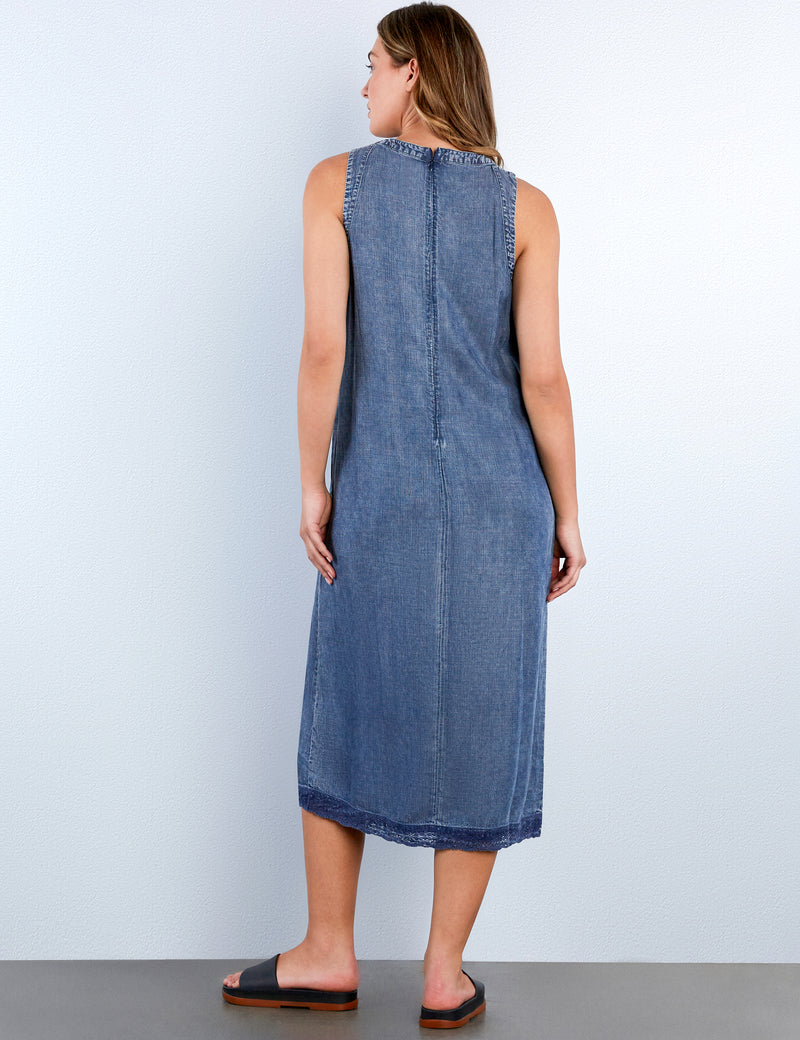 Soft Denim Tank Midi Dress