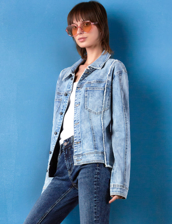 Split Denim Jacket