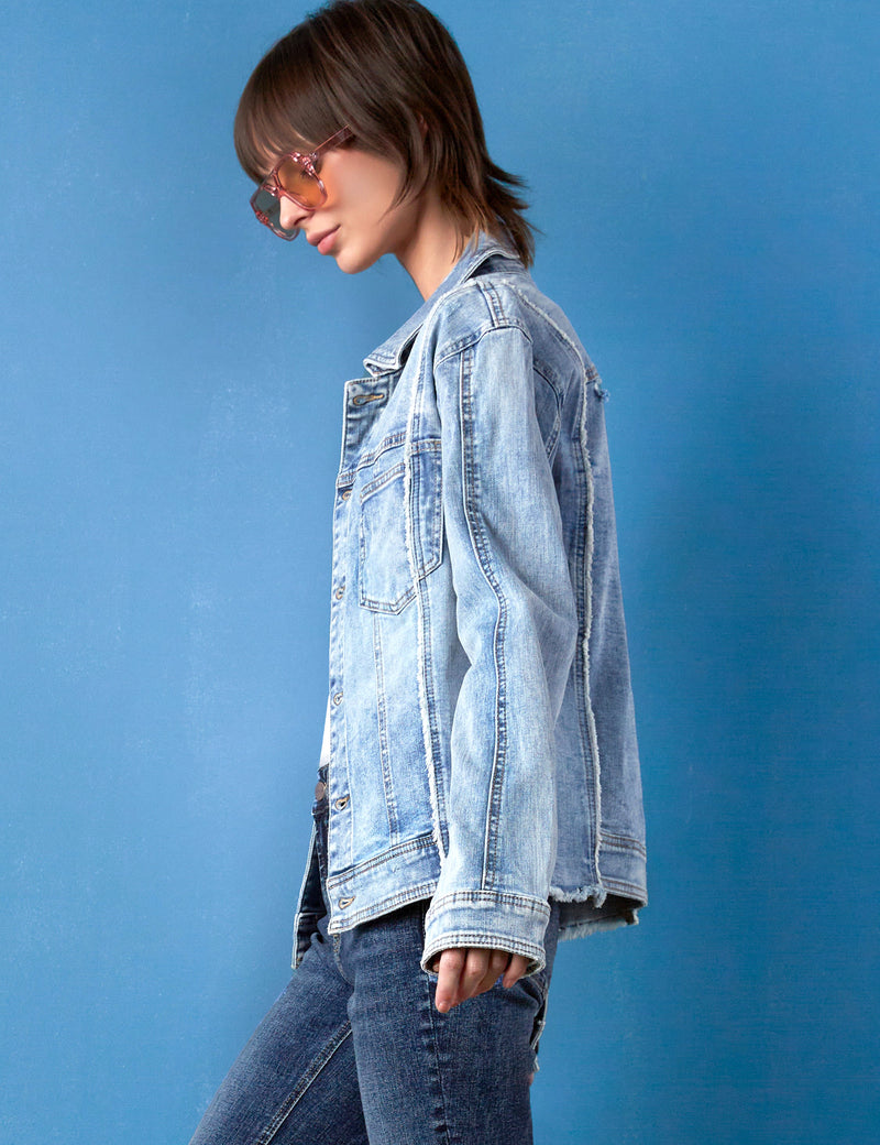 Split Denim Jacket