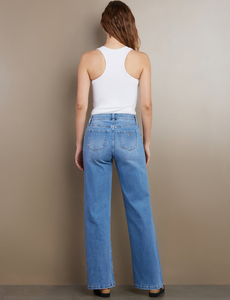 Women's Designer Relaxed Straight Leg Jeans