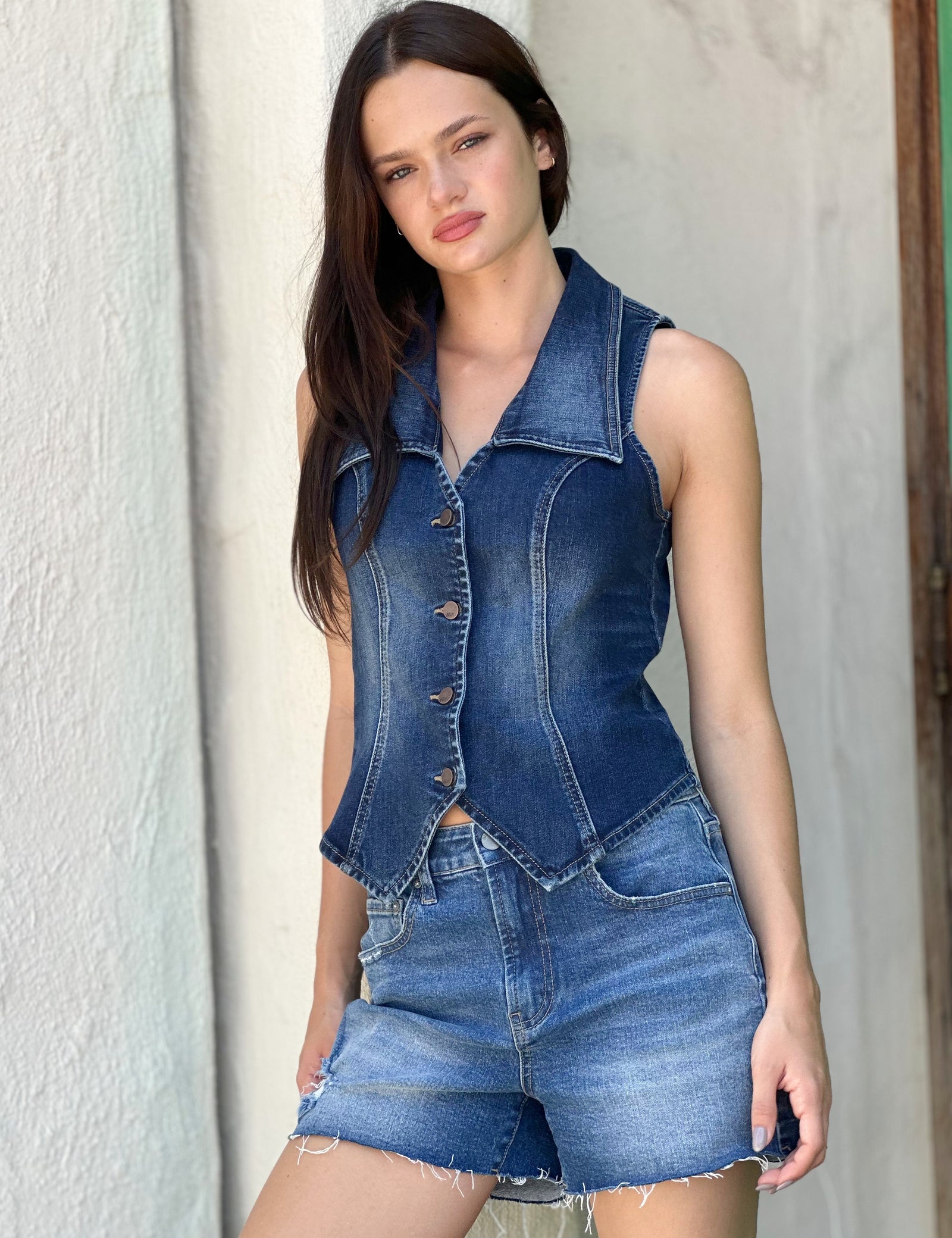 Willa Denim Vest – washlabshop