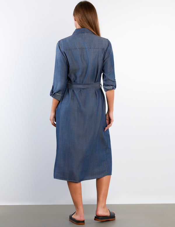 Soft Denim Shirtdress