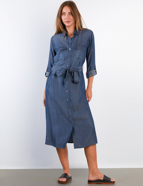 Soft Denim Shirtdress