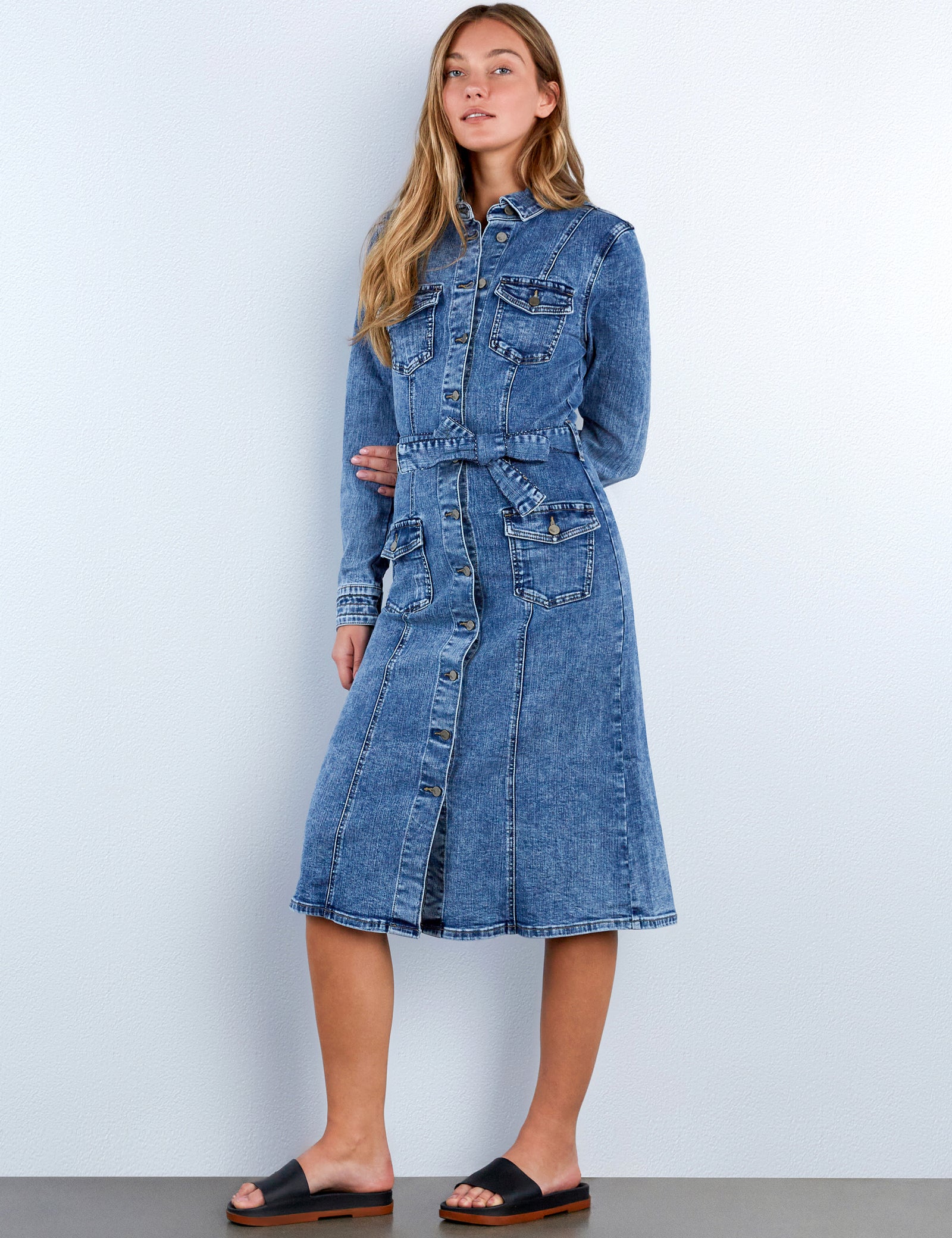 Women's Cargo Denim Dress – Wash Lab – washlabshop