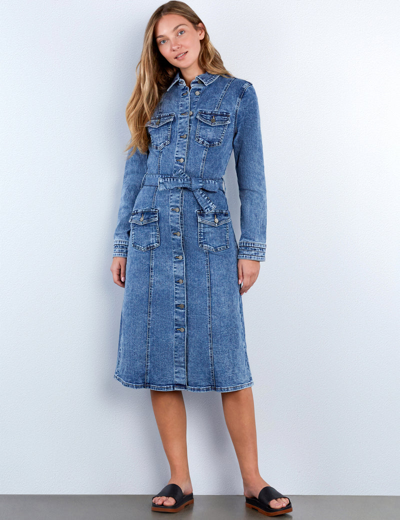 blue cargo dress Denim size:3-4 Years (110cm)